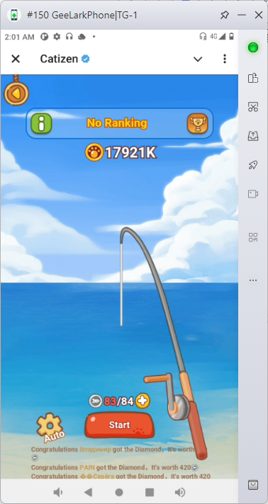 Fishing feature in Catizen